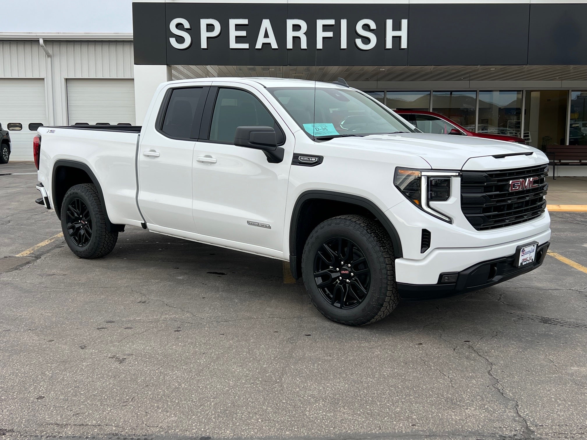 2026 GMC Sierra 1500 Elevation in Summit White — front three-quarter view