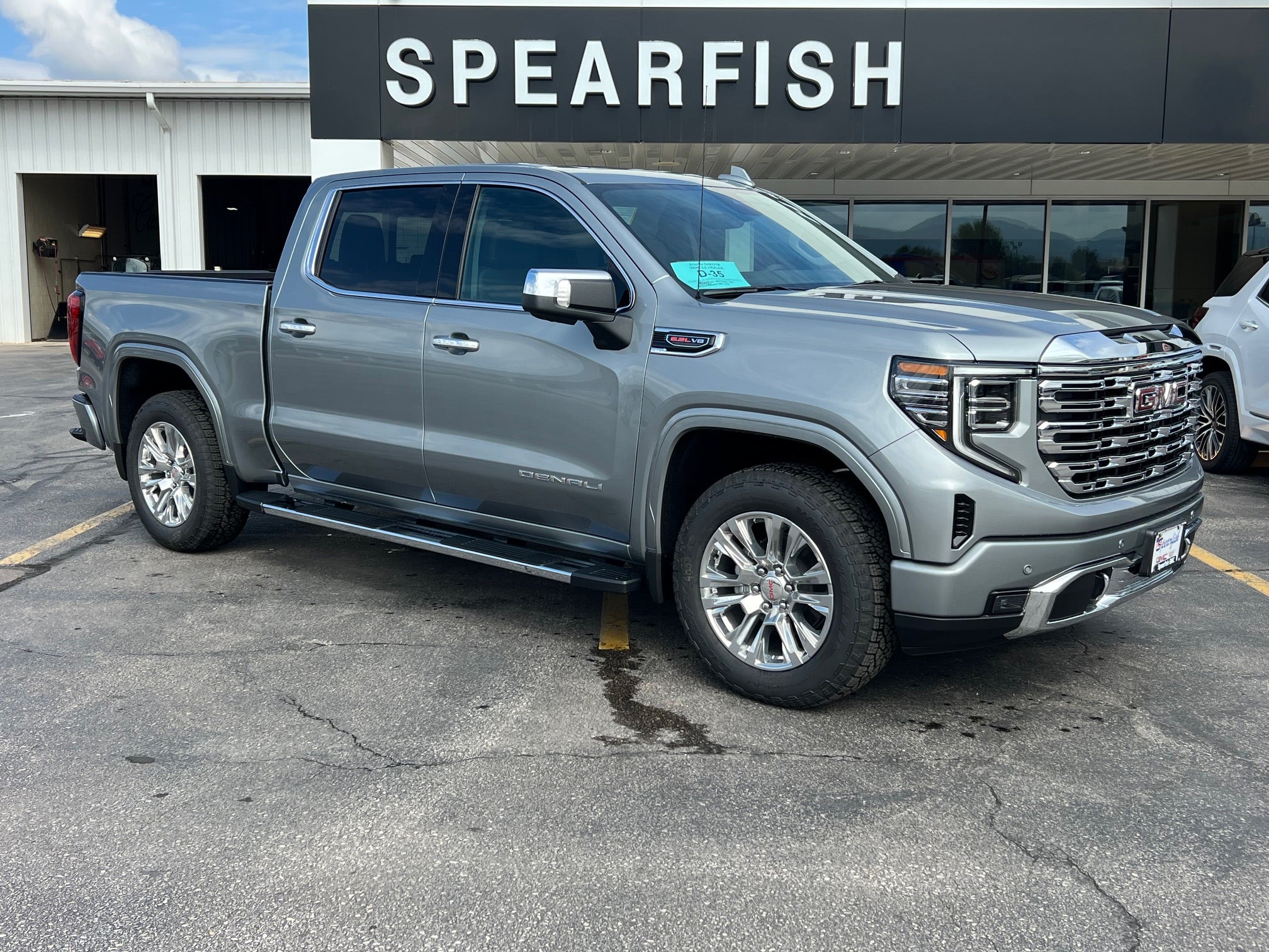2026 GMC Sierra 1500 Denali in Sterling Metallic — front three-quarter view