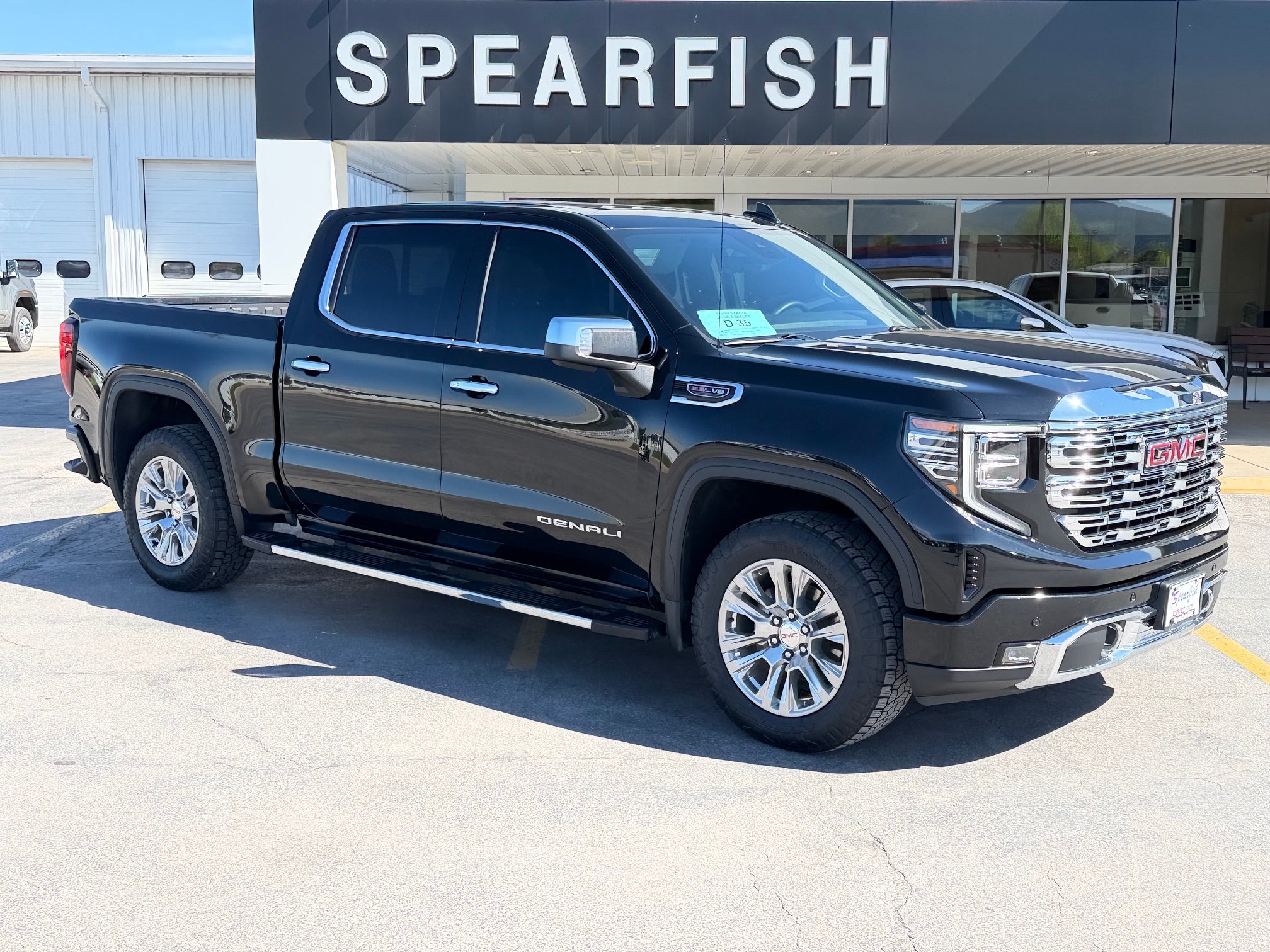 2024 GMC Sierra 1500 Denali in Onyx Black — front three-quarter view